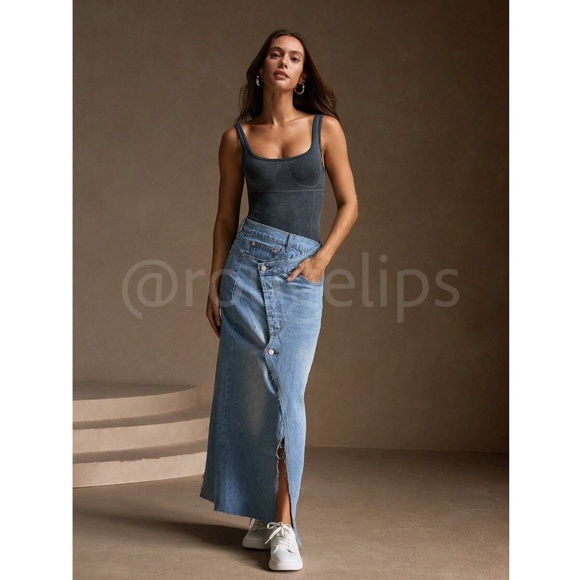 Grey Slim Fit Bodysuit Decorative Stitches - Picture 2 of 9